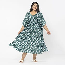 TAMSY Printed Midi Kaftan Dress