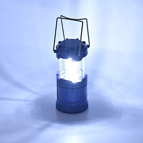 Set of 2 - 30 LED Lantern (Battery 3xAA, Not Inc.) - Blue