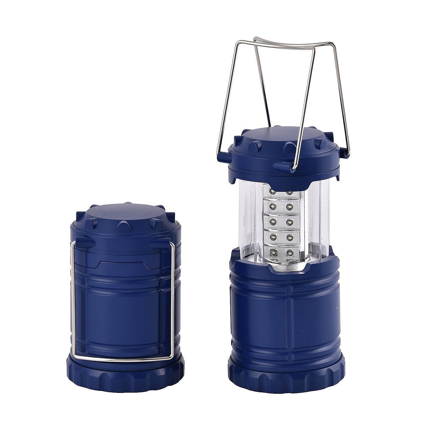 Set of 2 - 30 LED Lantern (Battery 3xAA, Not Inc.) - Blue