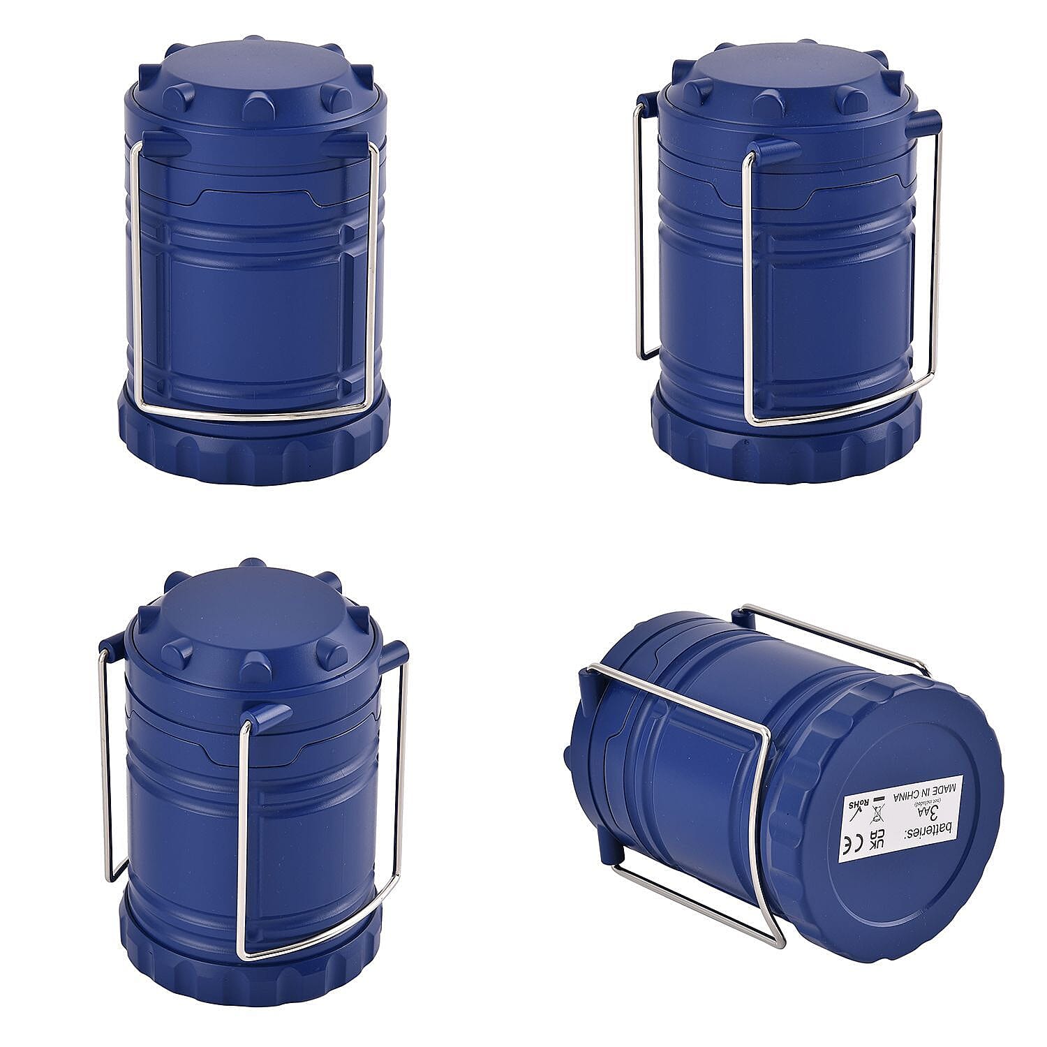 Set of 2 - 30 LED Lantern (Battery 3xAA, Not Inc.) - Blue