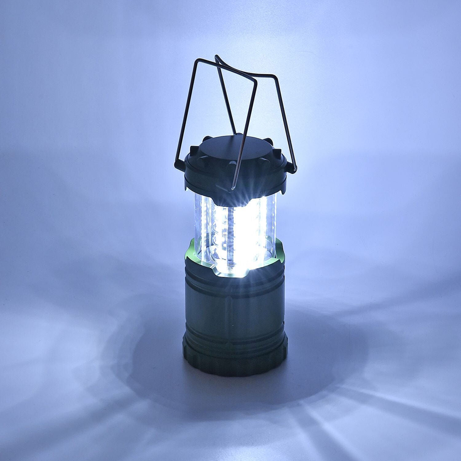 Set of 2 - 30 LED Camping Lanterns (Battery 3xAA, Not Inc.) - Green