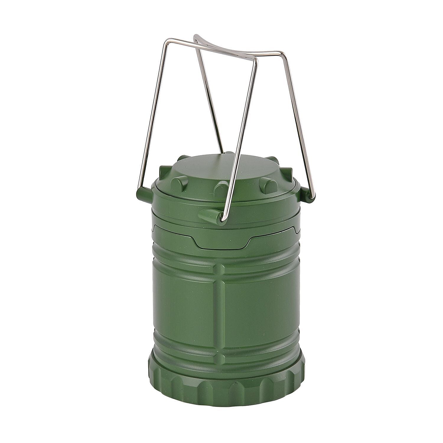 Set of 2 - 30 LED Camping Lanterns (Battery 3xAA, Not Inc.) - Green