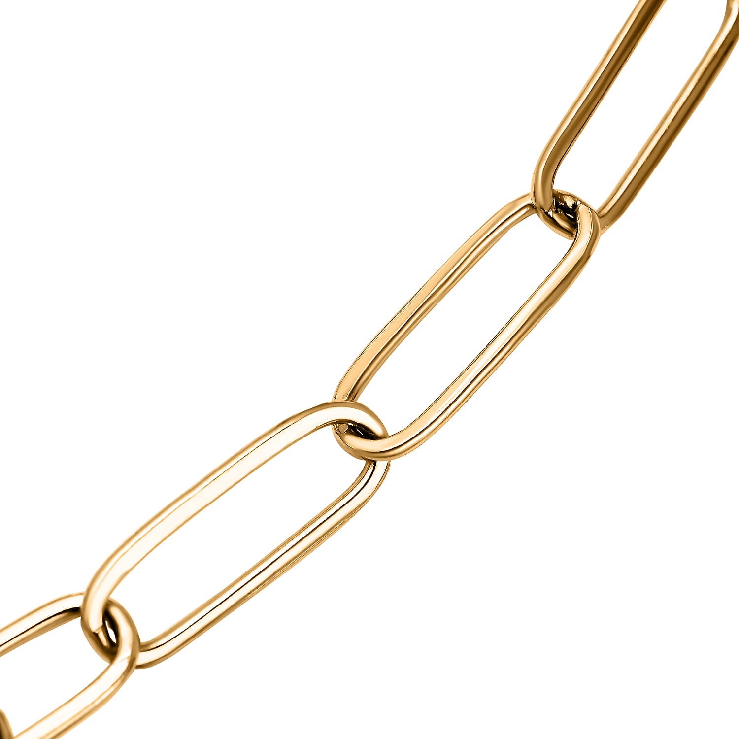 White Shell Pearl Necklace (Size - 18) in Gold Tone