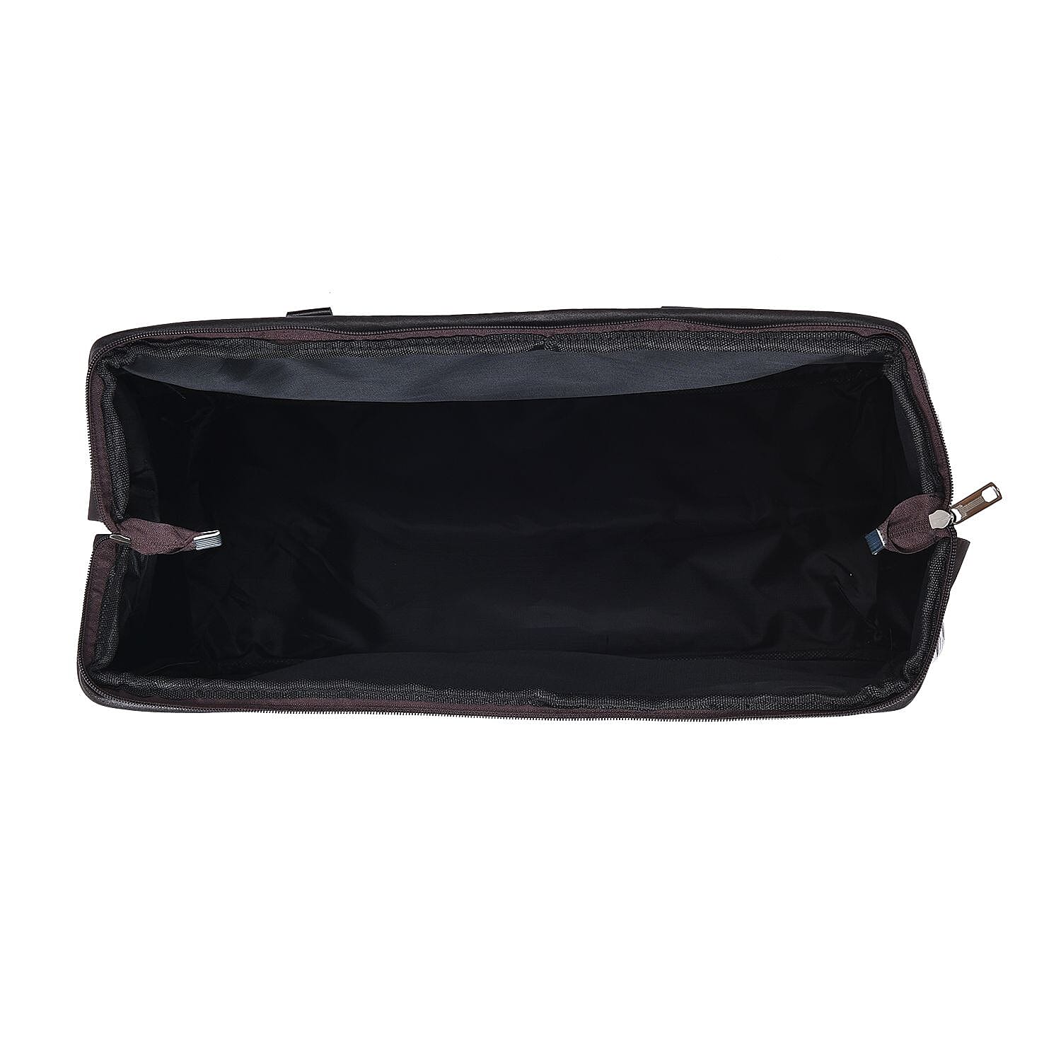 PASSAGE Crocodile Embossed Pattern Travel Bag with Handle Drop & Shoulder Strap - Cream