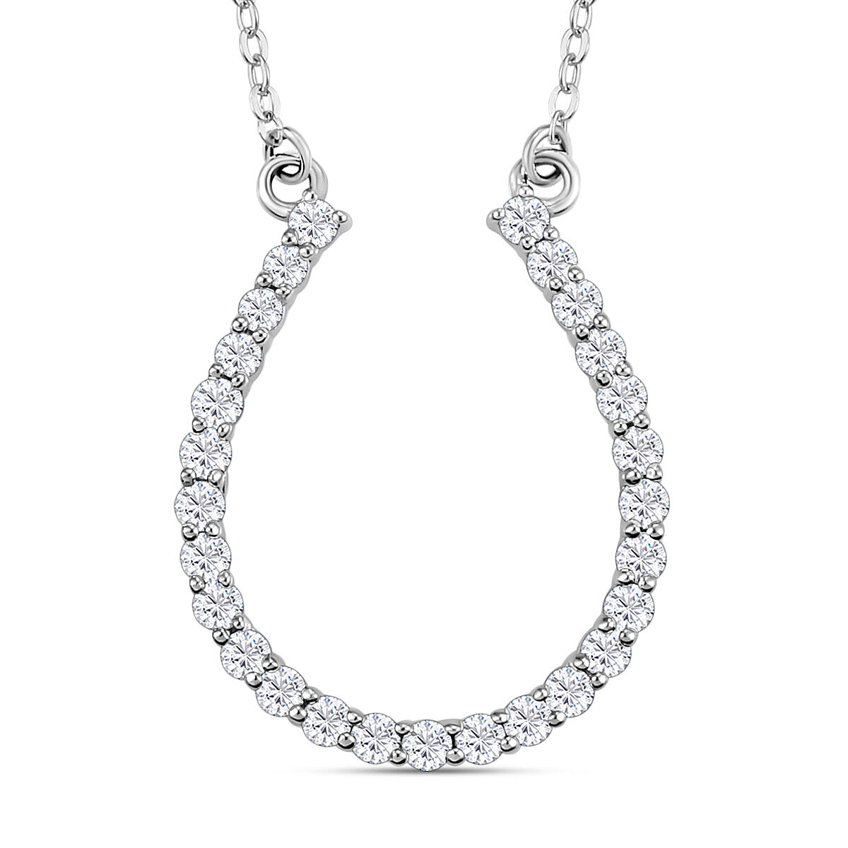 RHAPSODY 950 Platinum IGI Certified VS/E-F 0.50 Ct  Diamond Necklace (Size - 18)