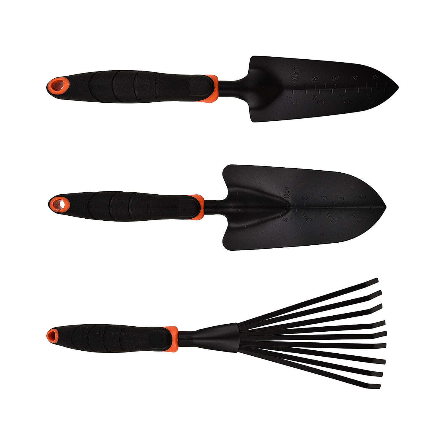 Black Decker Garden Tool Set Trowel Fan Rake Transplanter