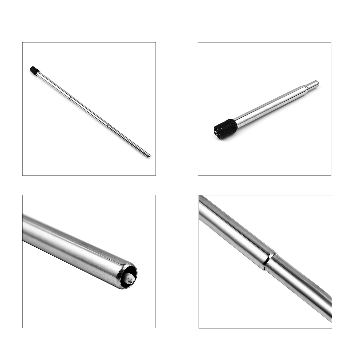 LUND LONDON Skittle Barware Reusable Stainless Steel Straw with Cleaning Brush and Travel Case - Multi