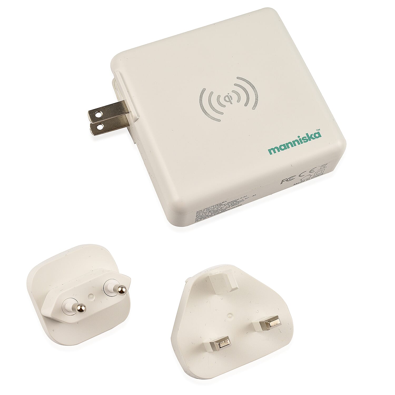 Manniska 8000 mAH Wireless Power Bank with Digital Display 3-in-1 Super Worldwide Charger