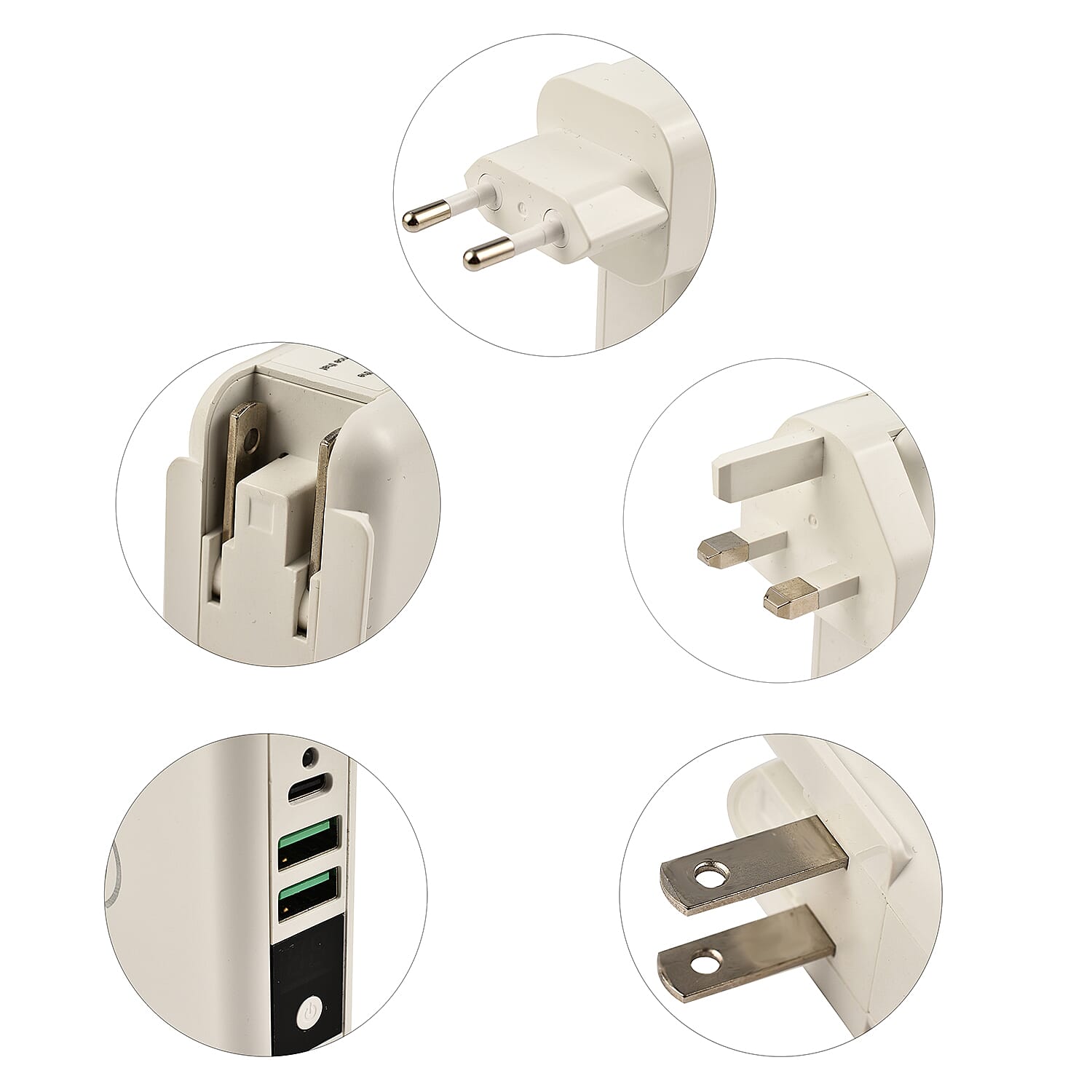 Manniska 8000 mAH Wireless Power Bank with Digital Display 3-in-1 Super Worldwide Charger