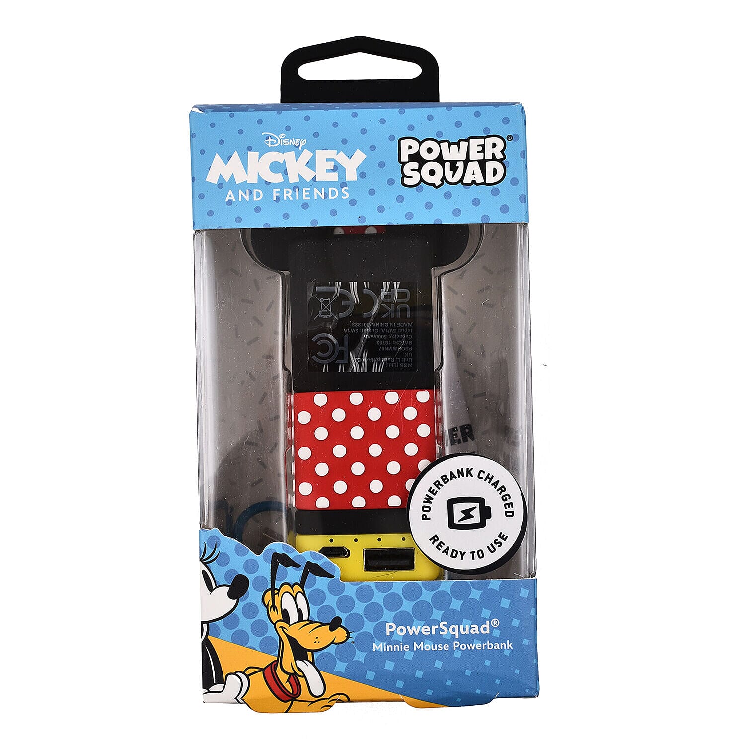 Close Out Deal - Powersquad Disney Minnie Mouse 3D 5000mAh Powerbank - Black & Red
