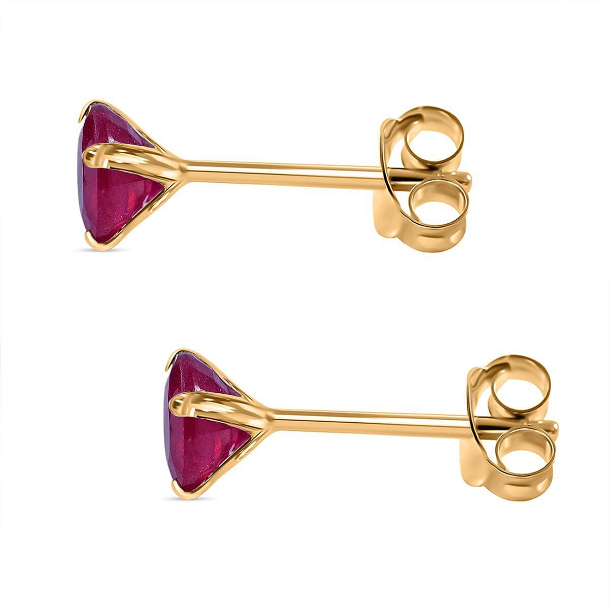 9K Yellow Gold AA Hebei Peridot Earrings (with Push Back)