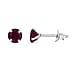 9K White Gold 1 Carat AA Moissanite Solitaire Stud Earrings With Post Push Back