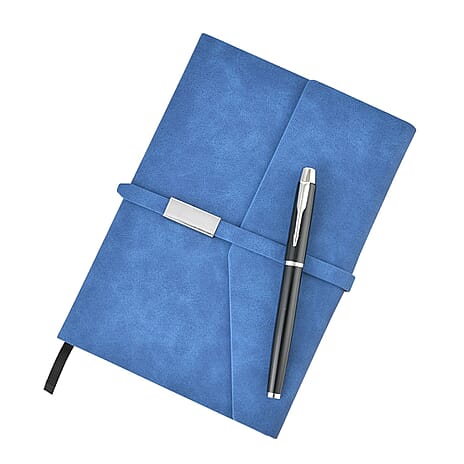 Classic A5 Journal and Pen Gift Set - Blue