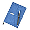 Classic A5 Notebook and Pen Gift Set - Blue & Black