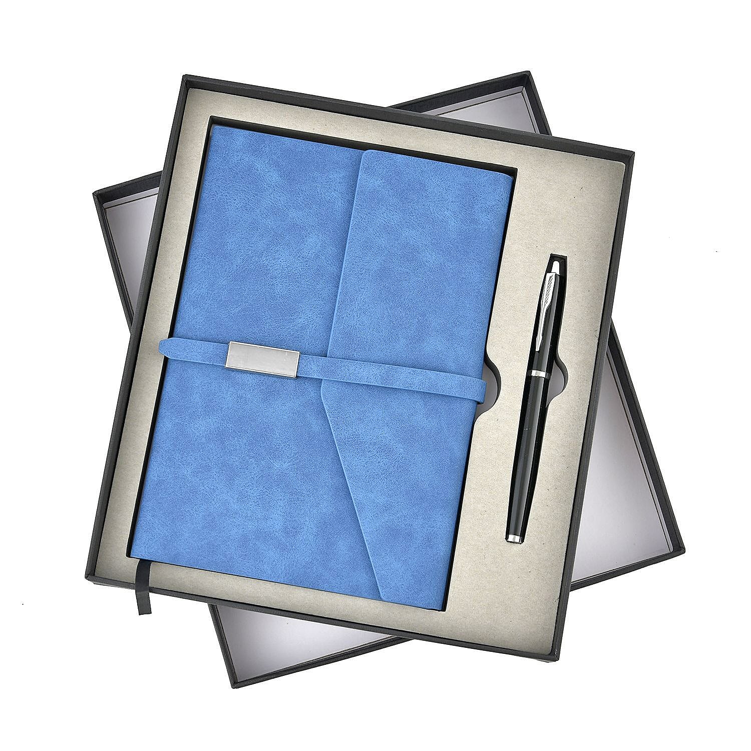 Classic A5 Journal and Pen Gift Set - Blue