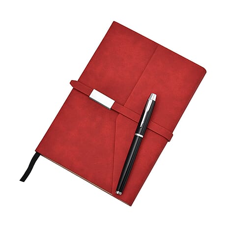 Classic A5 Journal and Pen Gift Set - Red