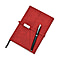 Classic A5 Notebook and Pen Gift Set - Red & Black