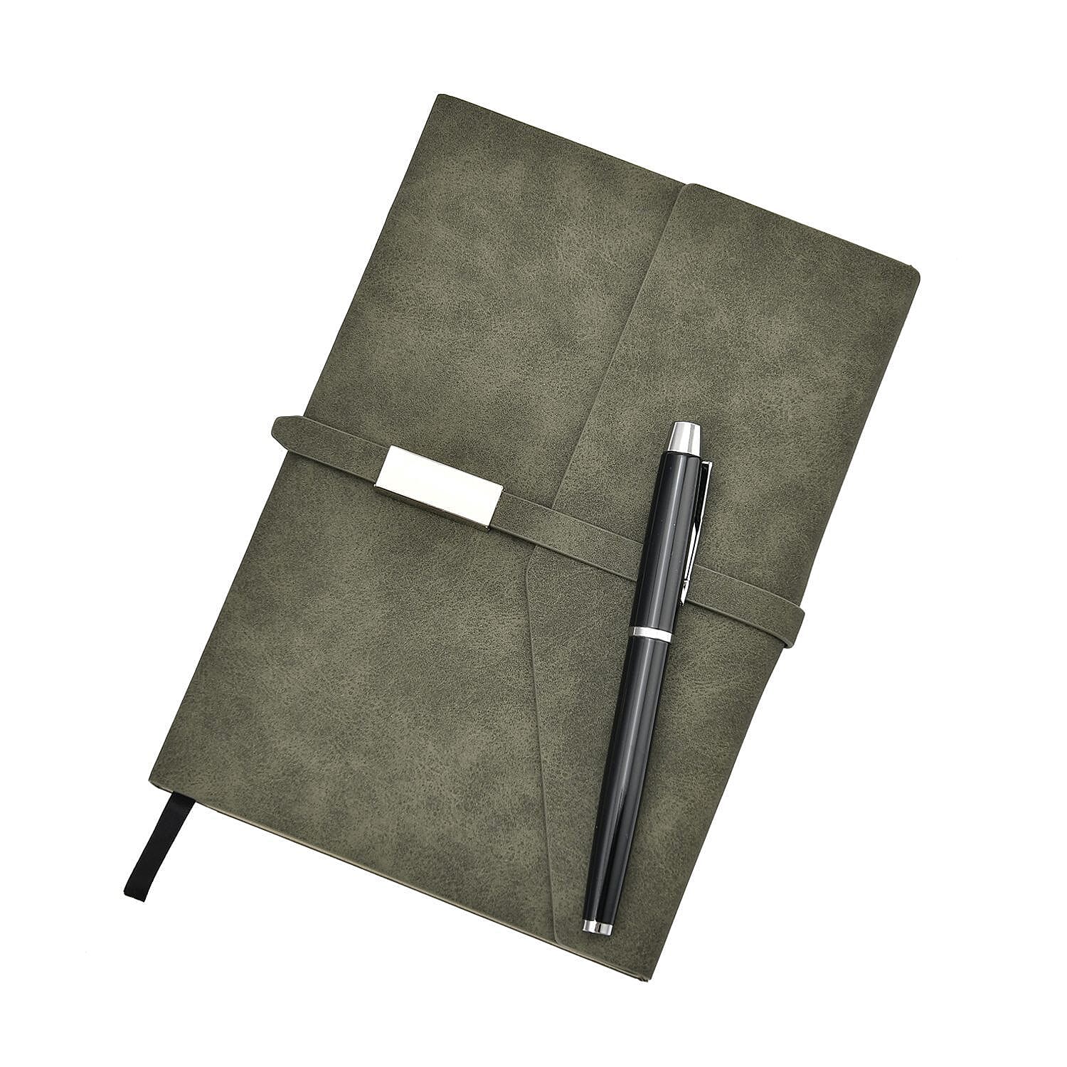 Classic A5 Notebook and Pen Gift Set - Green