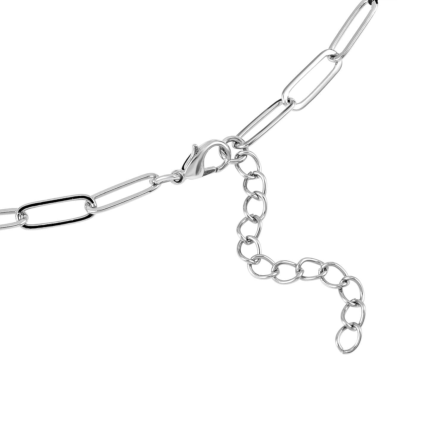 Lapis Lazuli Necklace (Size - 18 with 2 Inch Extender) in Silver Tone