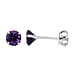 9K White Gold 1 Carat AA Moissanite Solitaire Stud Earrings With Post Push Back