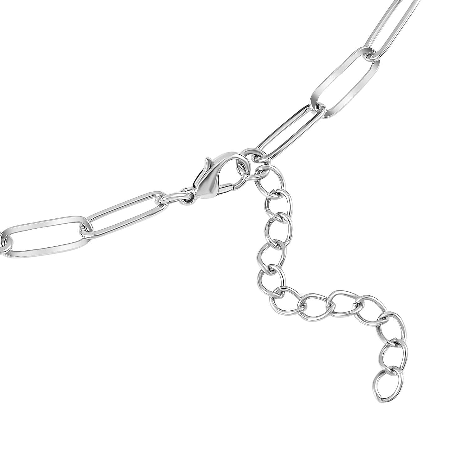 Blue Howlite Necklace (Size - 18 with 2 inch Extender) in Silver Tone