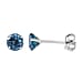 9K White Gold 1 Carat AA Moissanite Solitaire Stud Earrings With Post Push Back