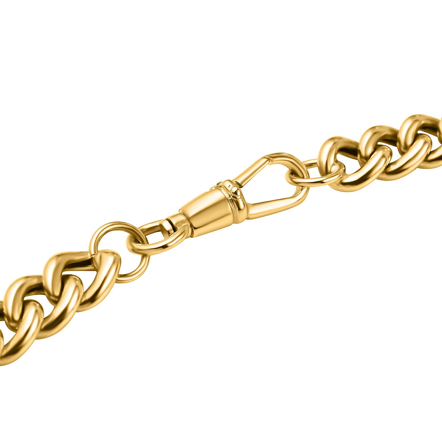Limited Edition - 9K Yellow Gold Round Curb Albert Necklace (Size - 20) Gold Wt. 24.00 Gms