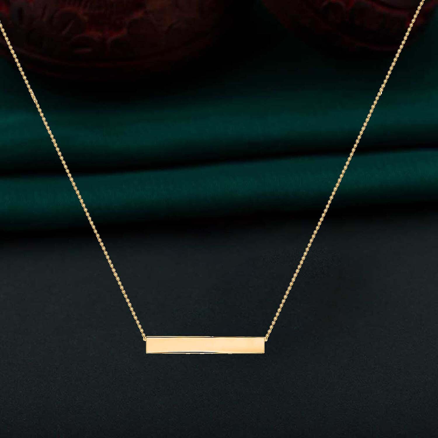 9K Yellow Gold  NecklaceE (Size - 17),  Gold Wt. 2.5 Gms