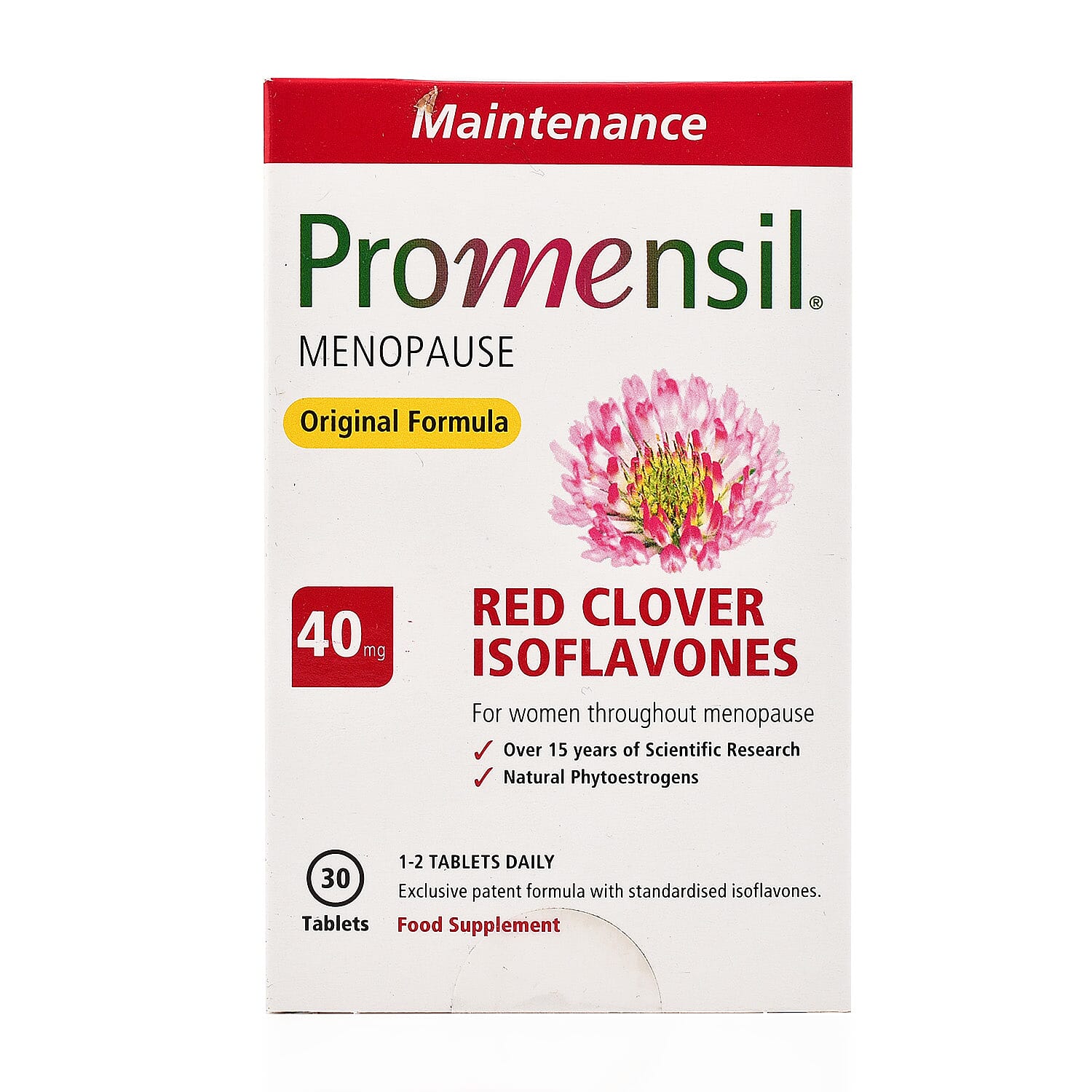 Promensil Menopause Original Strength 30s (40mg Red Clover Isoflavones)
