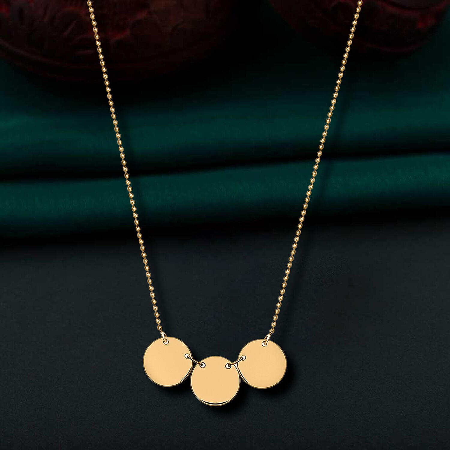 9K Yellow Gold  NecklaceE (Size - 17),  Gold Wt. 2.9 Gms