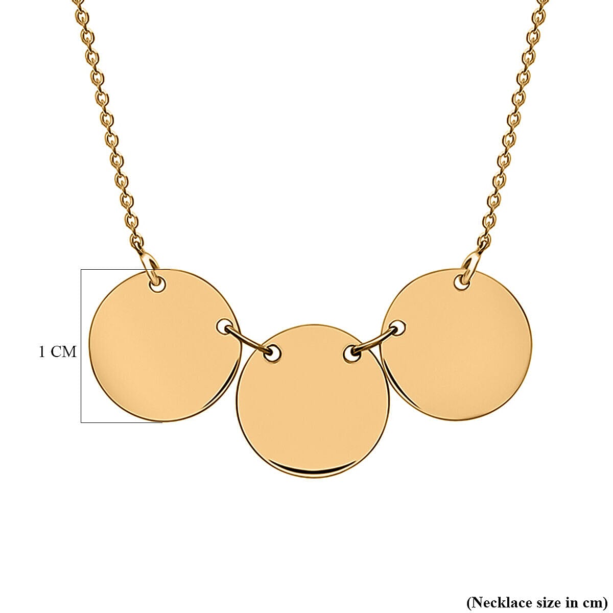 9K Yellow Gold  NecklaceE (Size - 17),  Gold Wt. 2.9 Gms