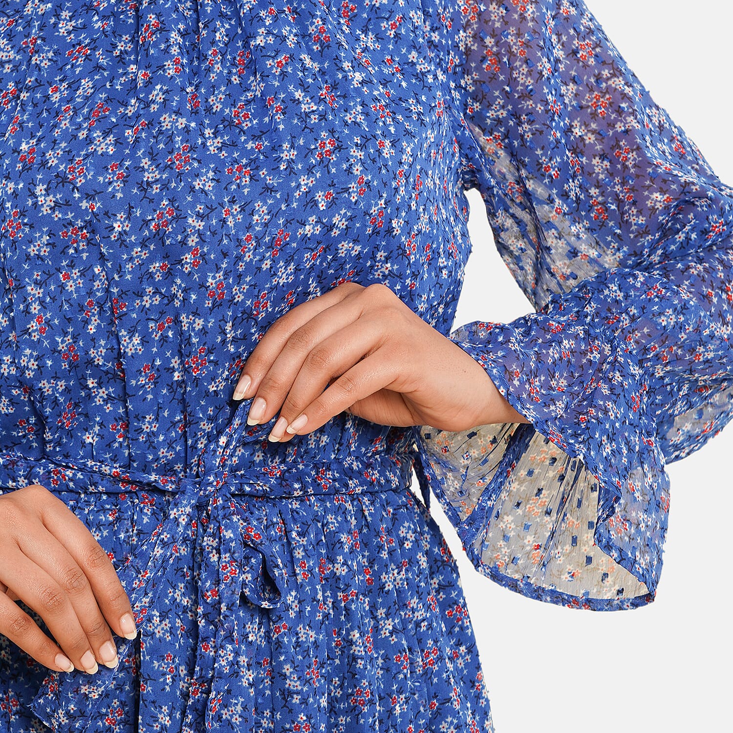 TAMSY Printed Dress - Black