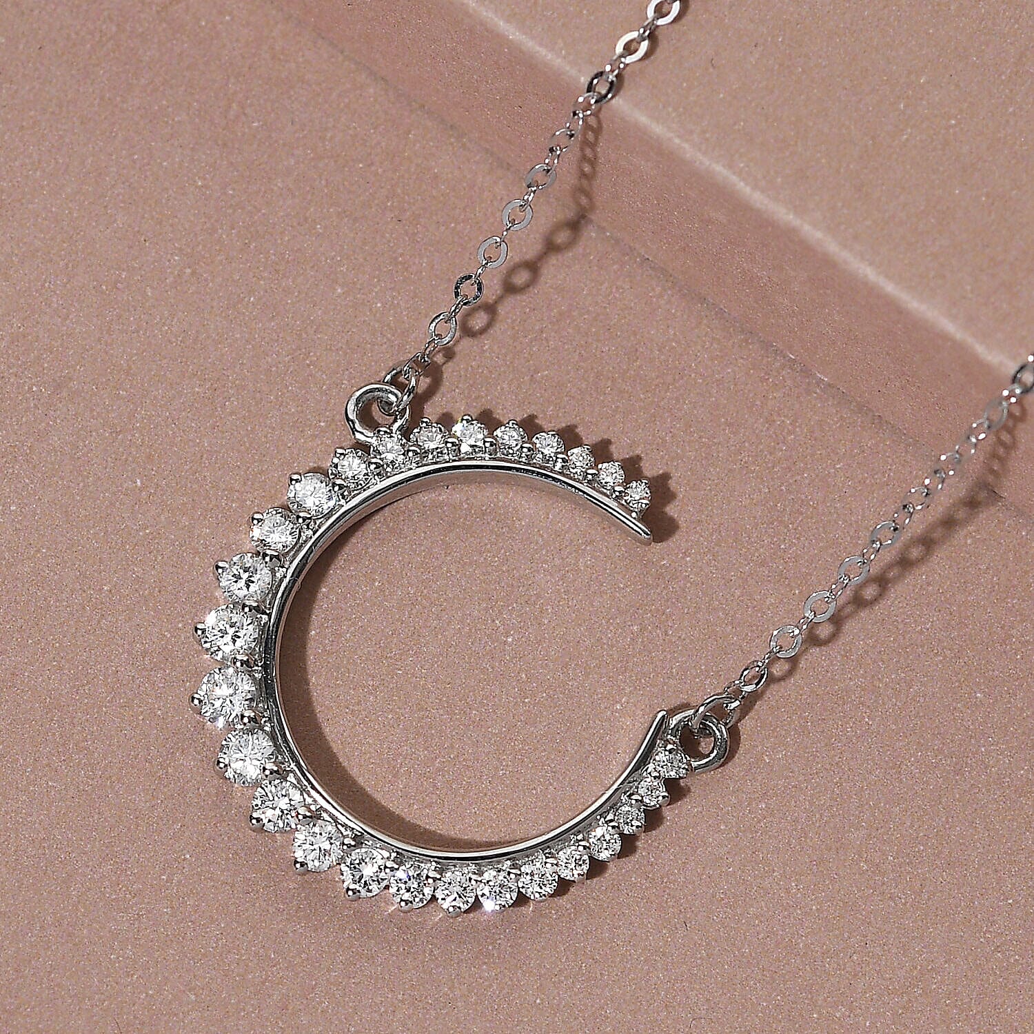 RHAPSODY 950 Platinum IGI Certified Diamond (VS-E-F) Necklace(Size - 18) 0.50 Ct.