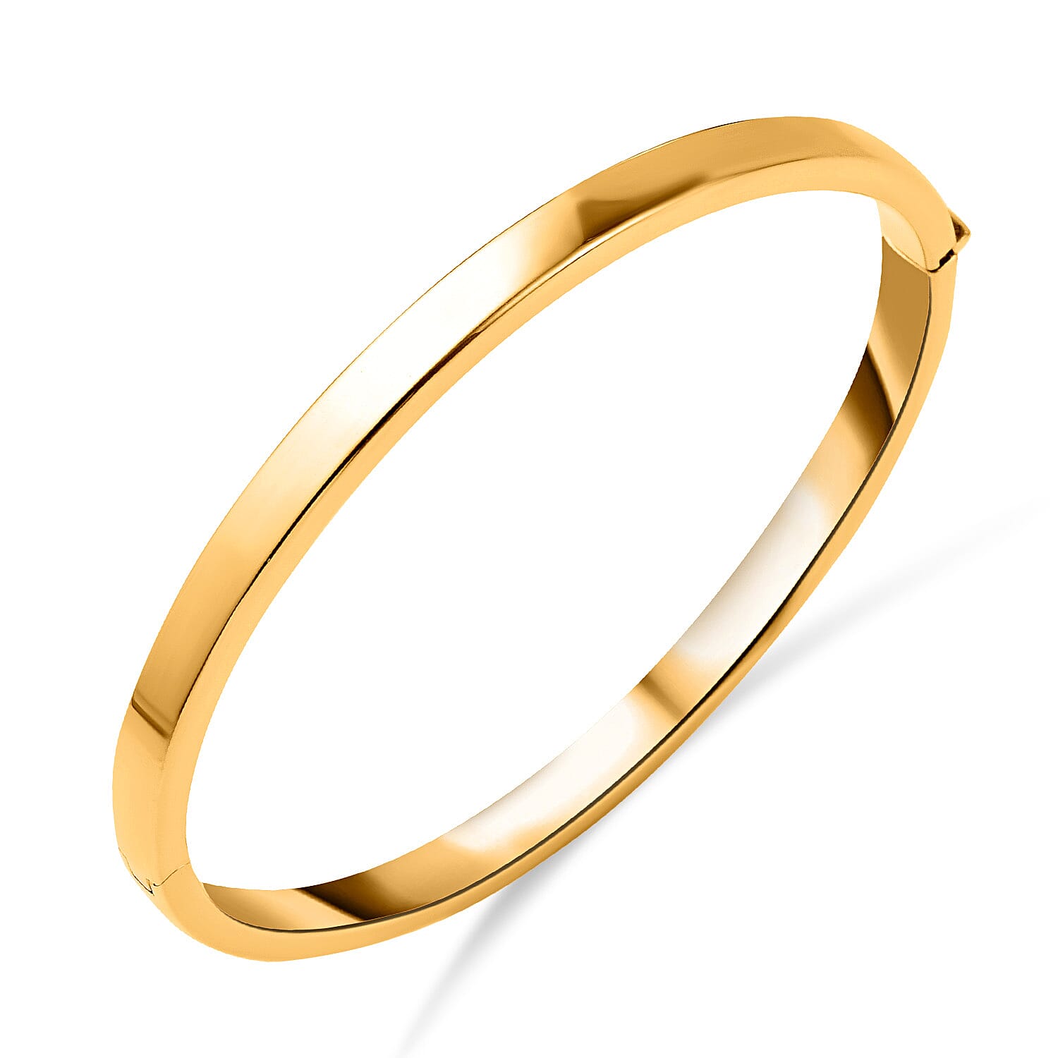 Hatton Garden Close Out -  18K Yellow Gold Bangle (Size 7), Gold Wt. 13.50 Gms