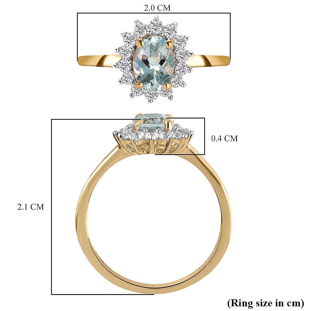 Princess Diana Inspired Halo Ring in Sterling Silver