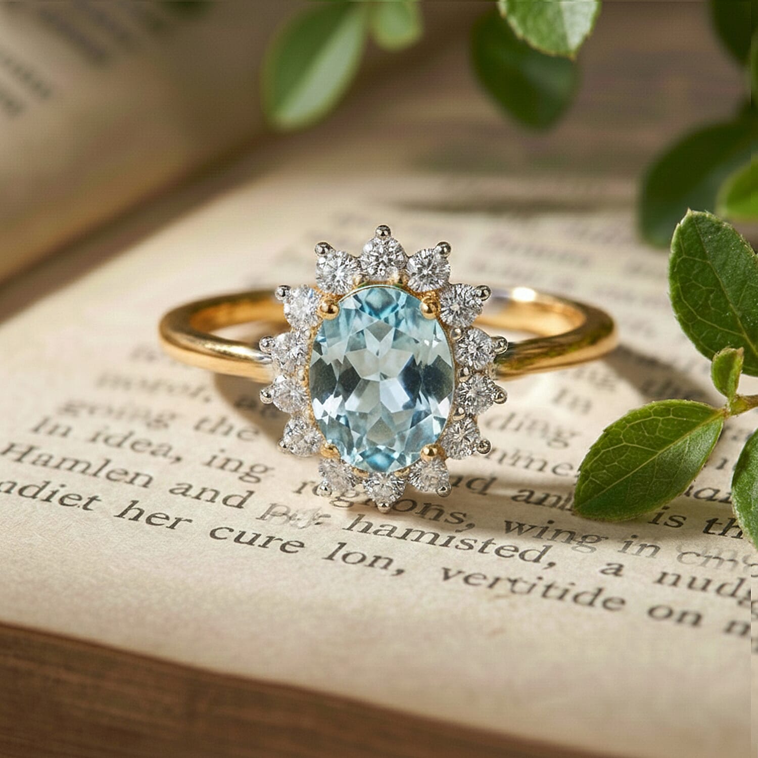 Princess Diana Inspired Halo Ring in Sterling Silver