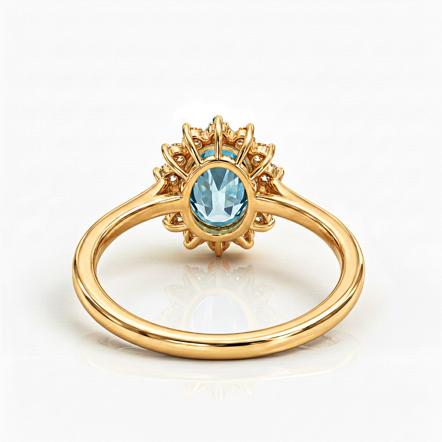 Princess Diana Inspired Halo Ring in Sterling Silver