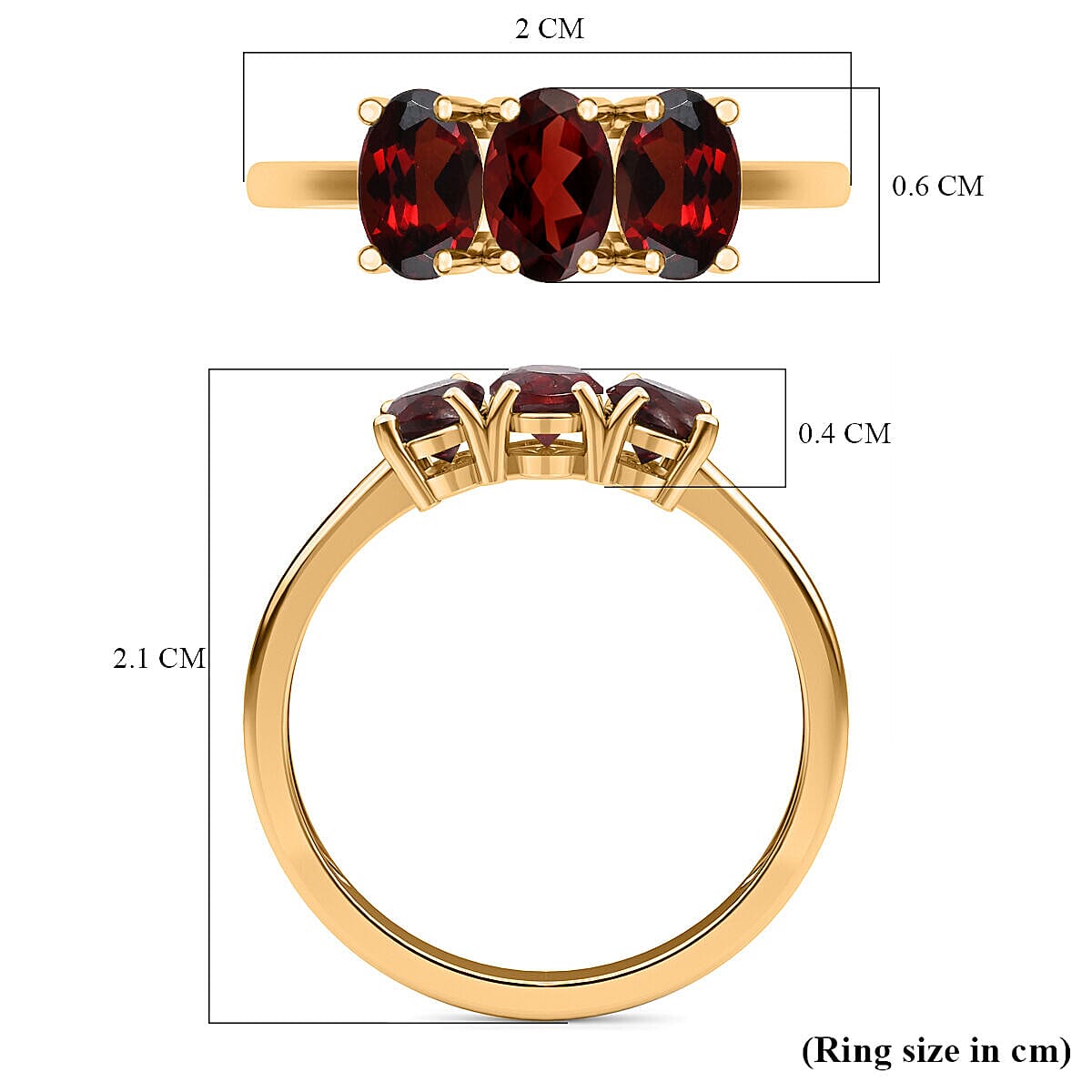 Trilogy Ring in Sterling Silver