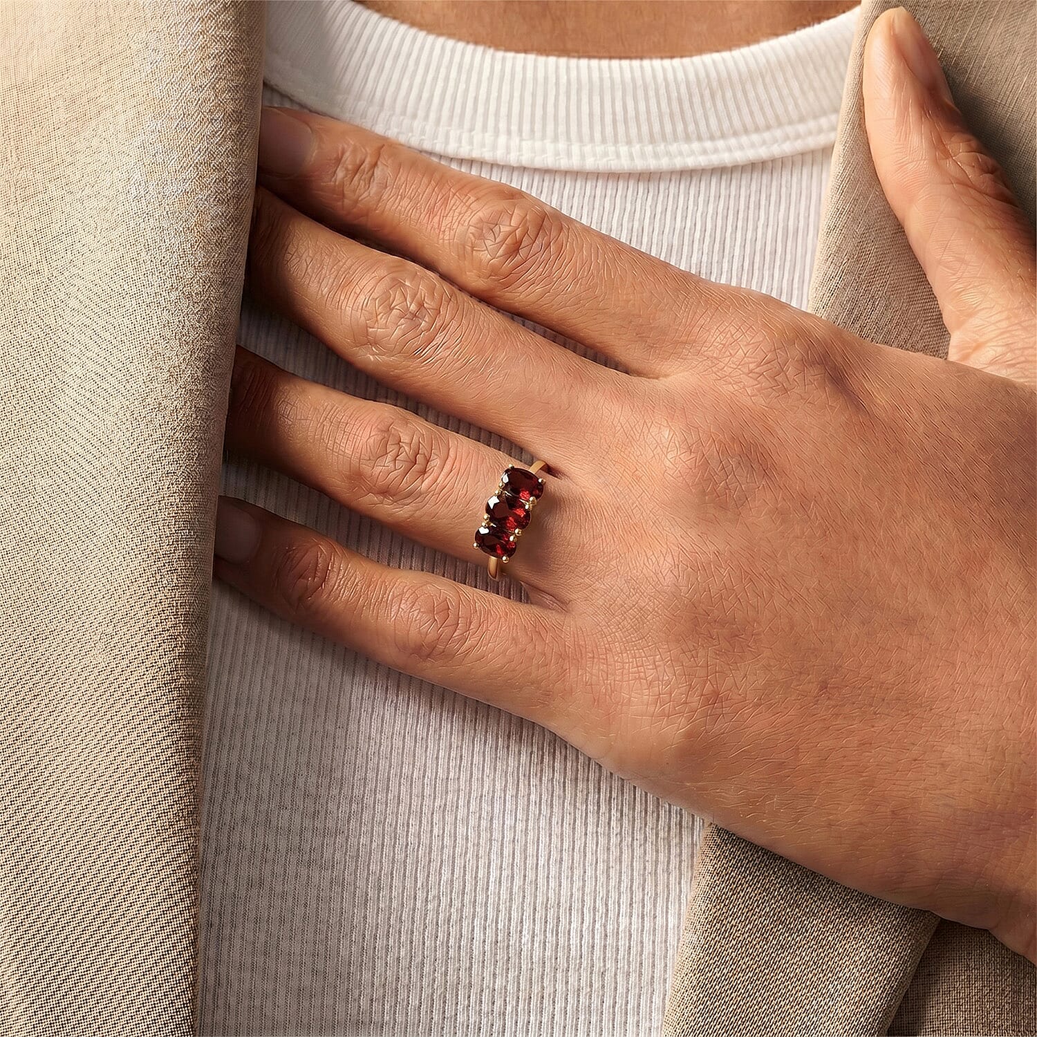 Trilogy Ring in Sterling Silver