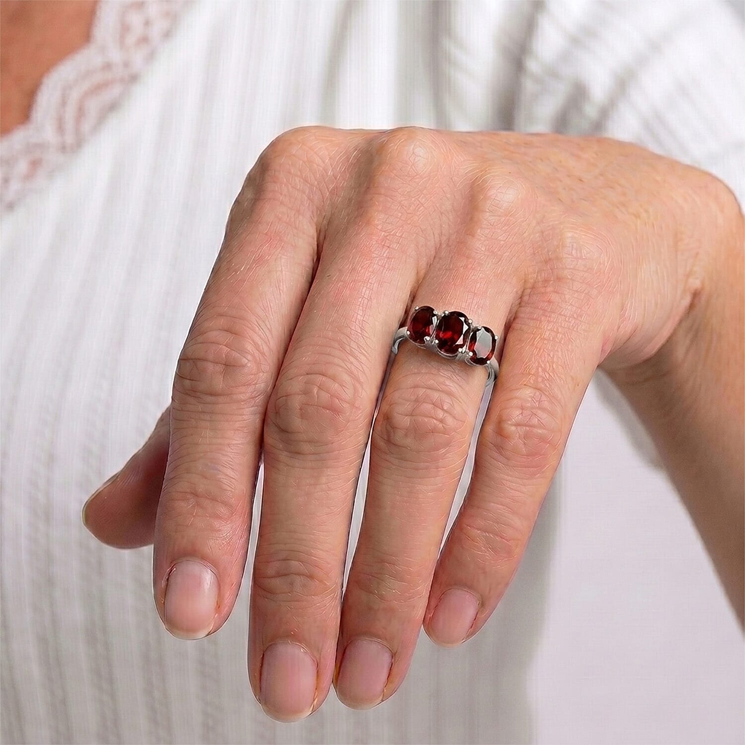 Trilogy Ring in Sterling Silver