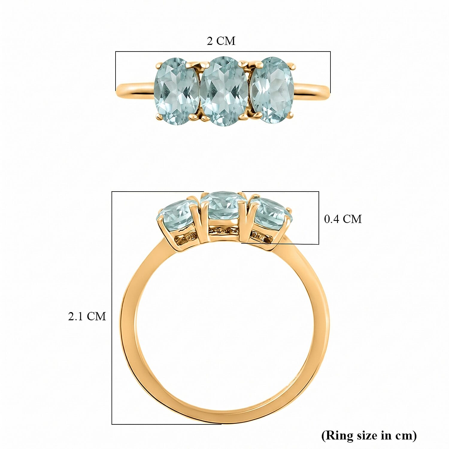 Trilogy Ring in Sterling Silver