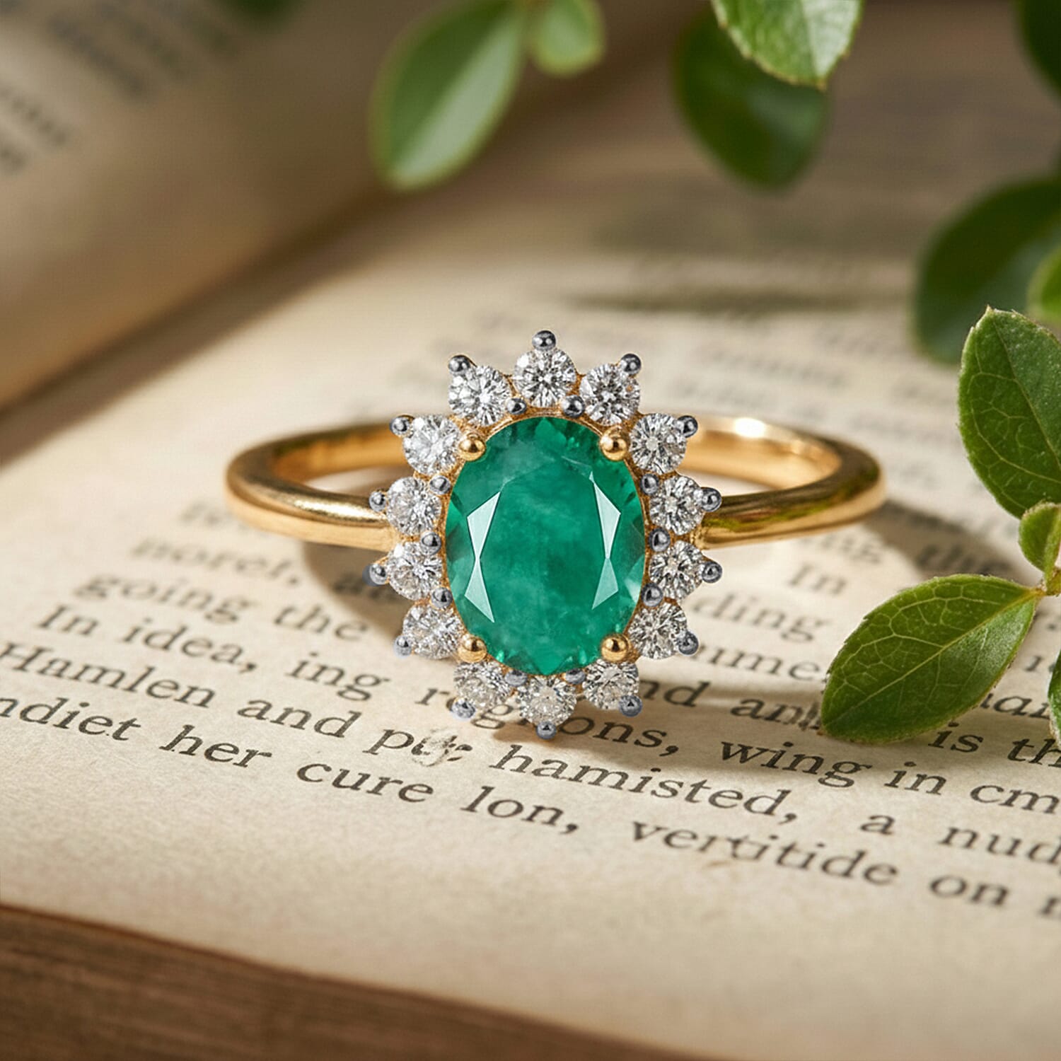 Princess Diana Inspired Halo Ring in Sterling Silver