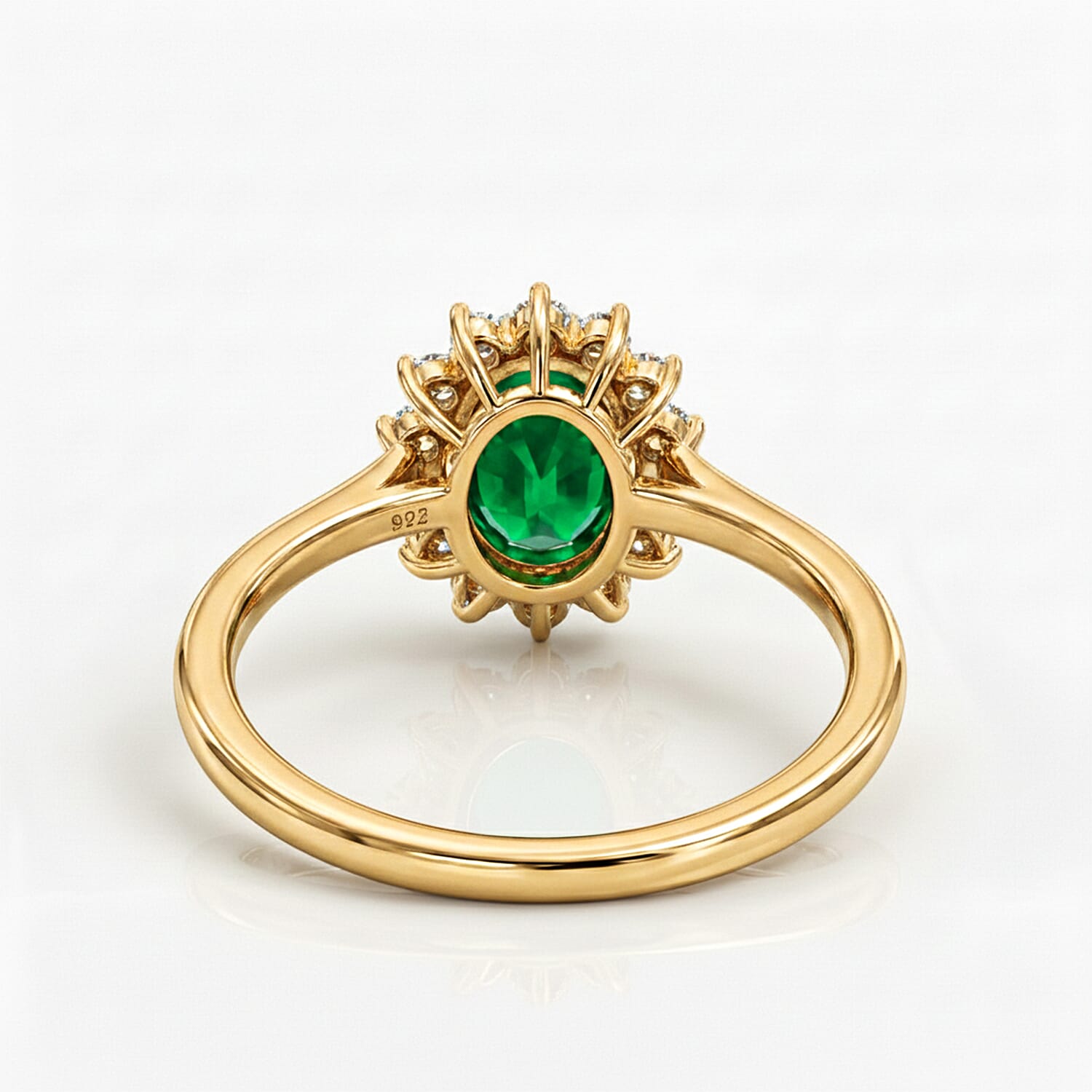 Princess Diana Inspired Halo Ring in Sterling Silver