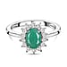 Princess Diana Inspired Halo Ring in Sterling Silver