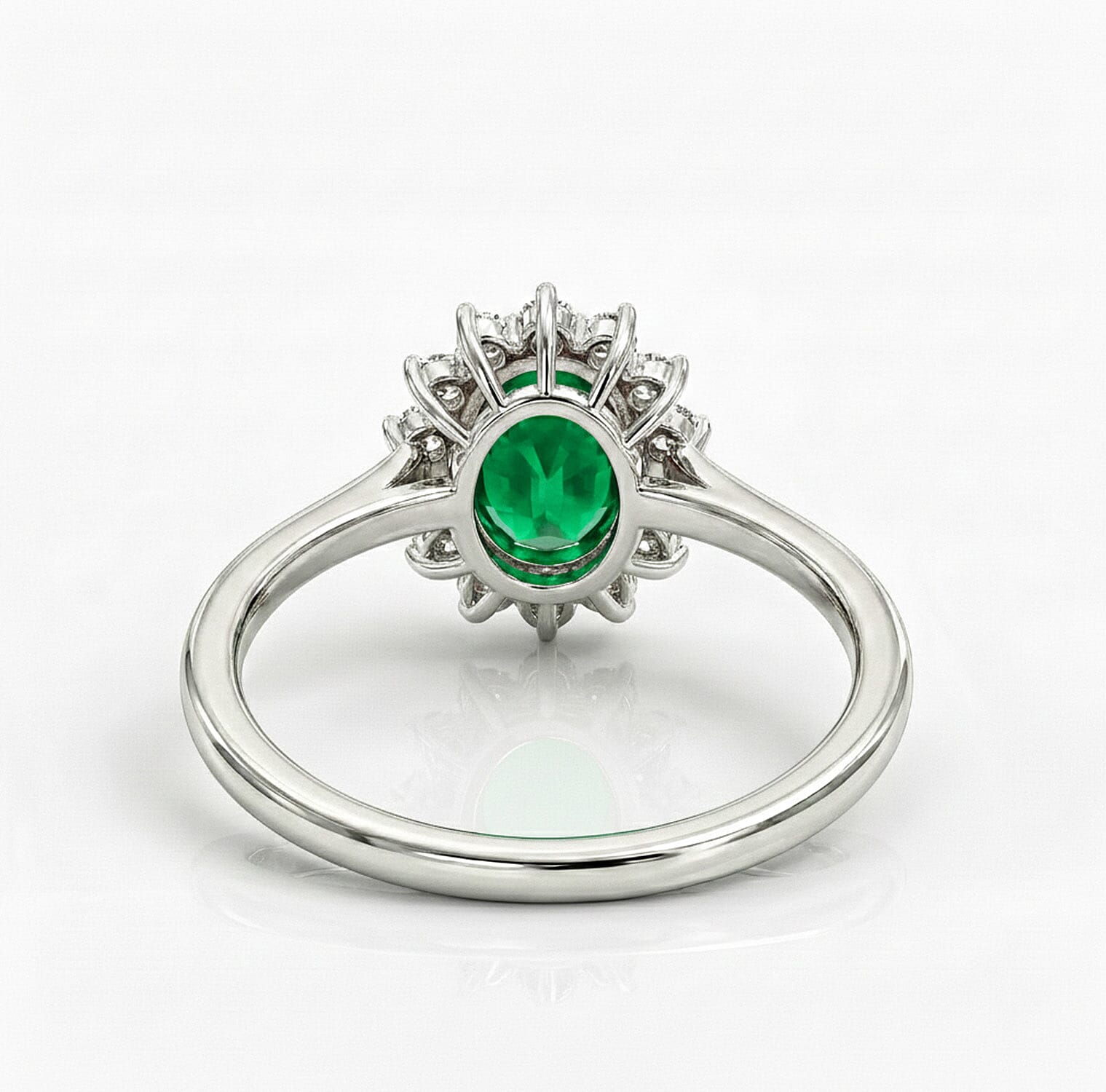 Princess Diana Inspired Halo Ring in Sterling Silver