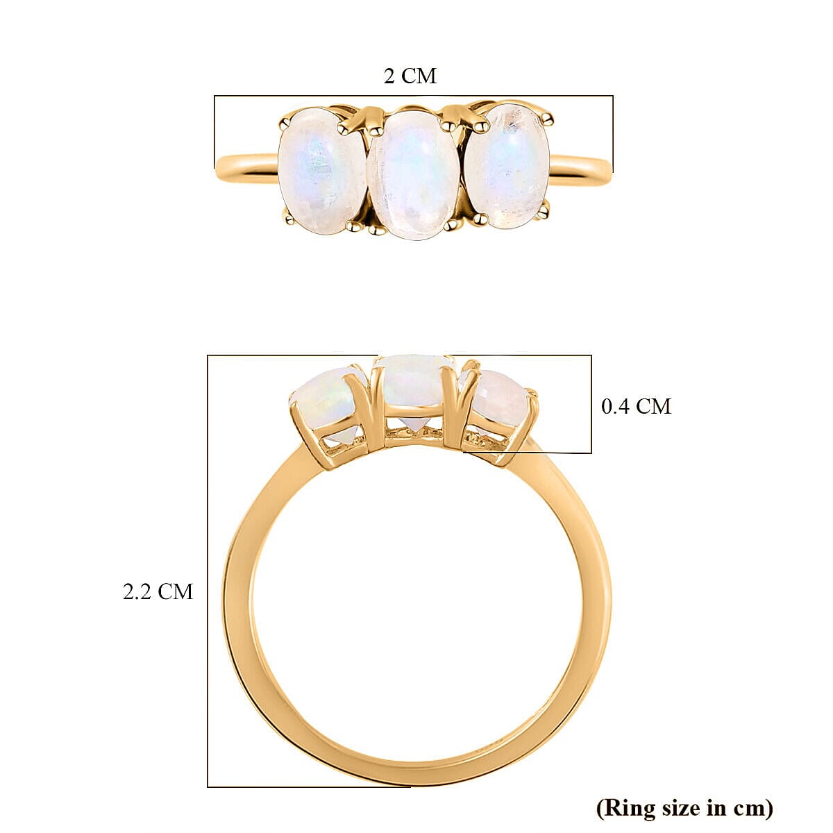 Trilogy Ring in Sterling Silver