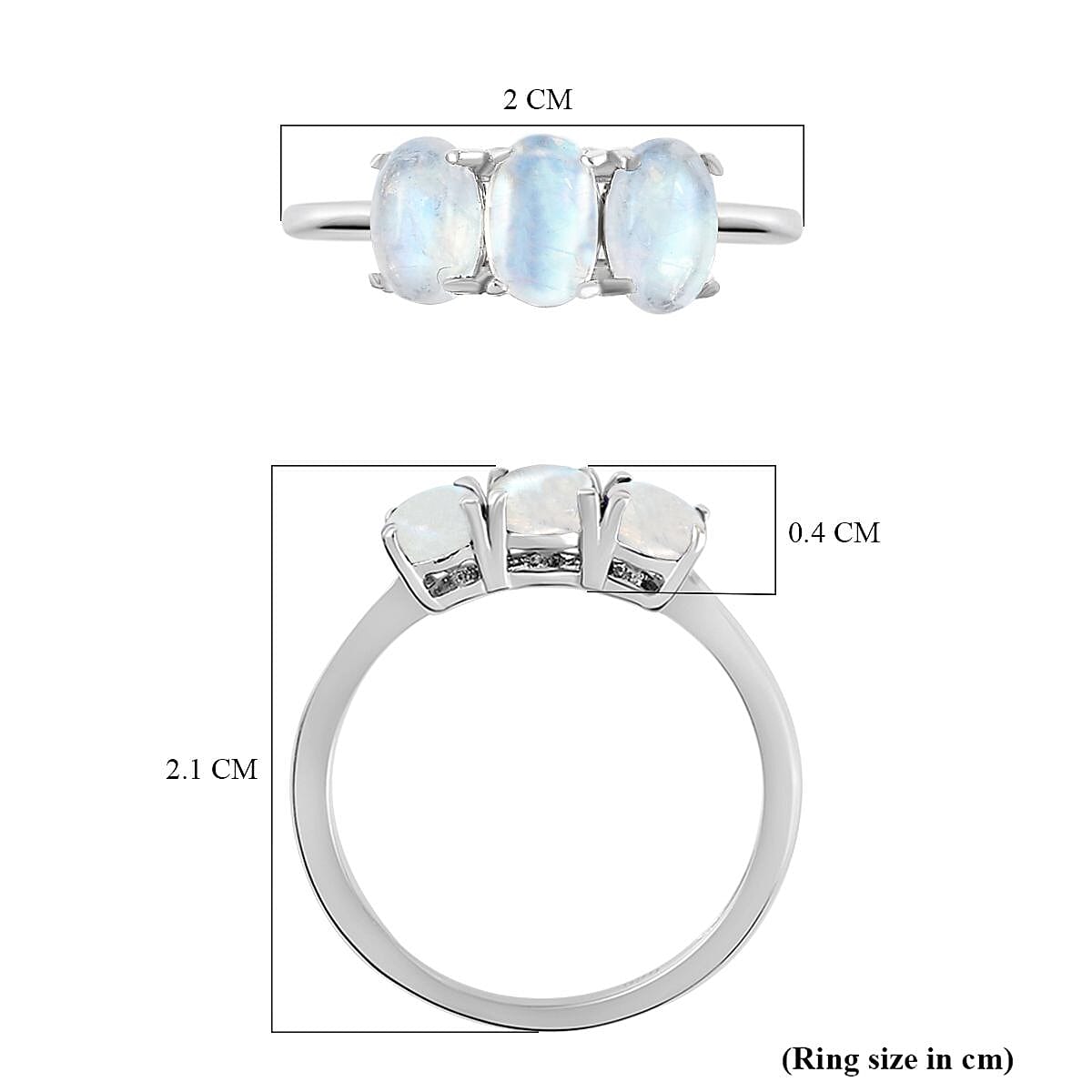 Trilogy Ring in Sterling Silver