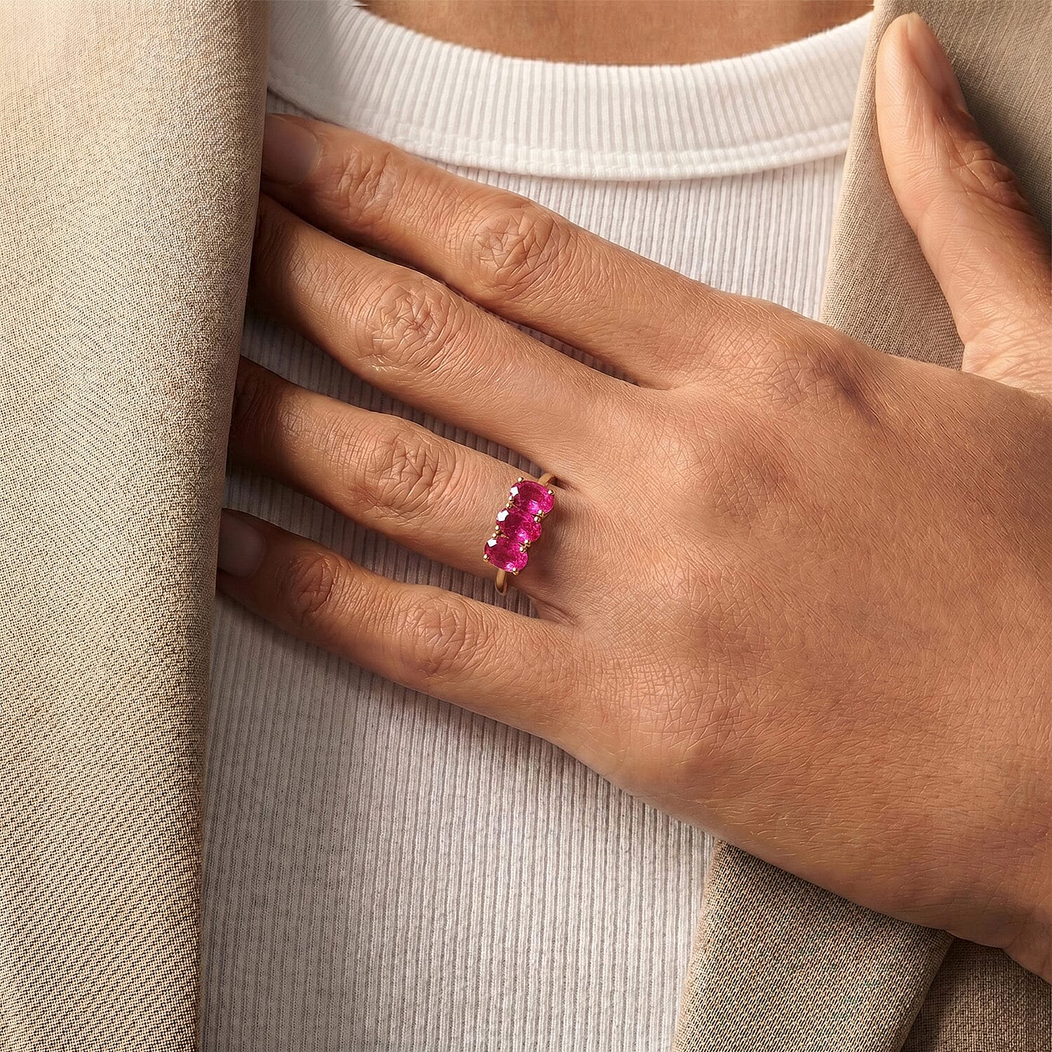 Trilogy Ring in Sterling Silver
