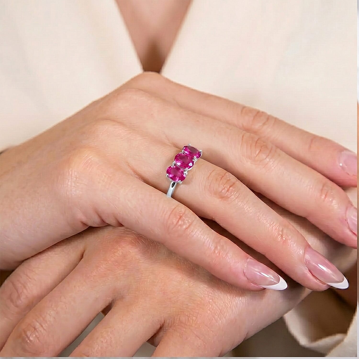Trilogy Ring in Sterling Silver