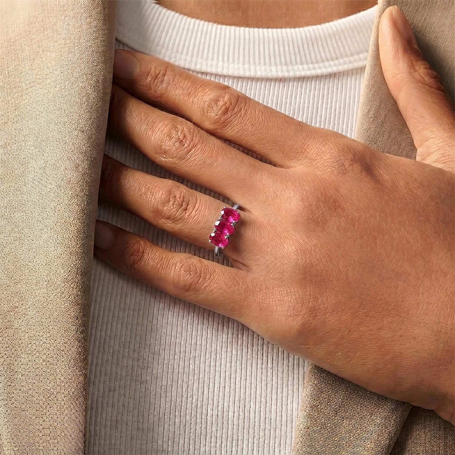 Trilogy Ring in Sterling Silver